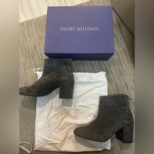 Stuart Weitzman Gray Suede Boot